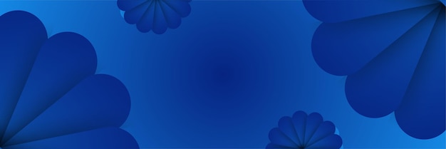Vector modern dark blue abstract banner background. vector illustration