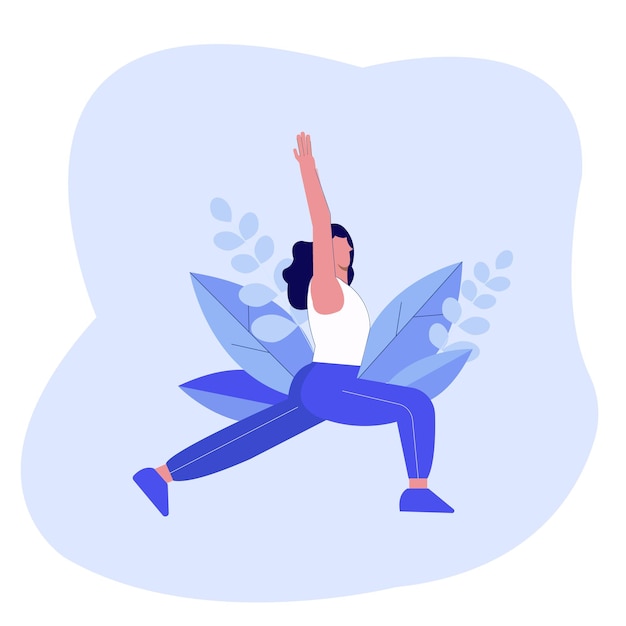 Vector modern exercise vector illustration