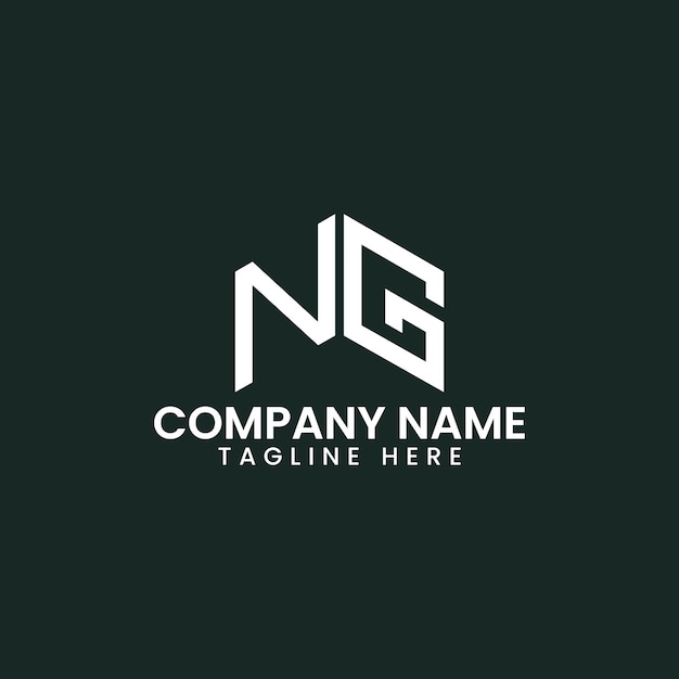 Vector modern geometric letter logo design