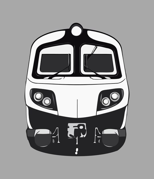 Vector modern high-speed train