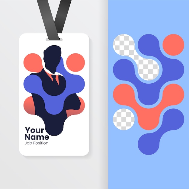 Vector modern and minimalist identity card template design