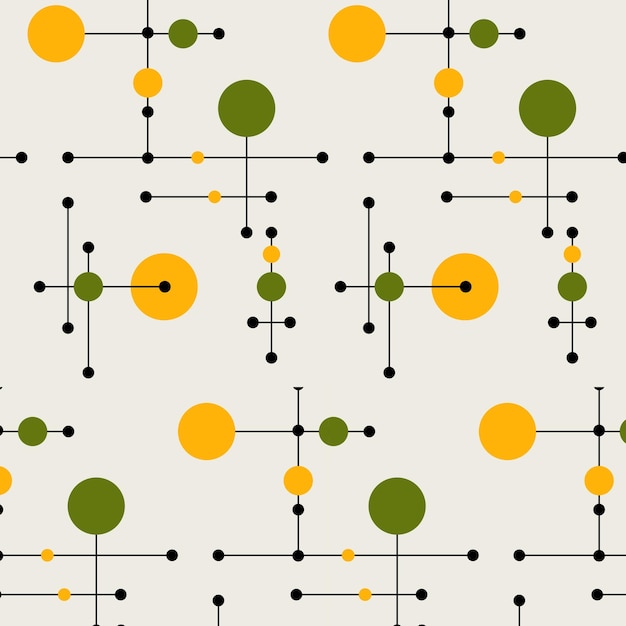 Vector modern multicolor geometric seamless pattern