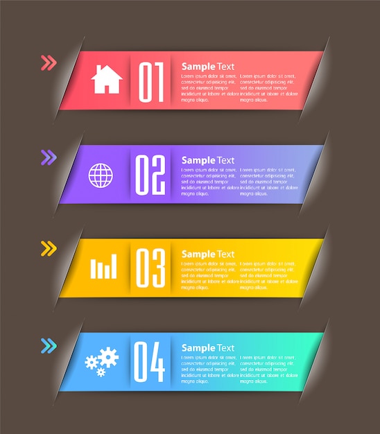 Vector modern paper text box template, banner infographic