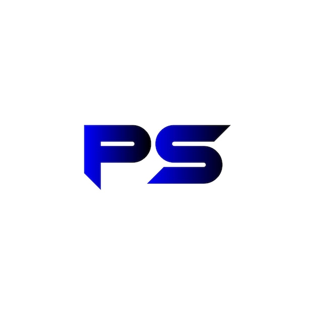 Vector modern ps logo vector