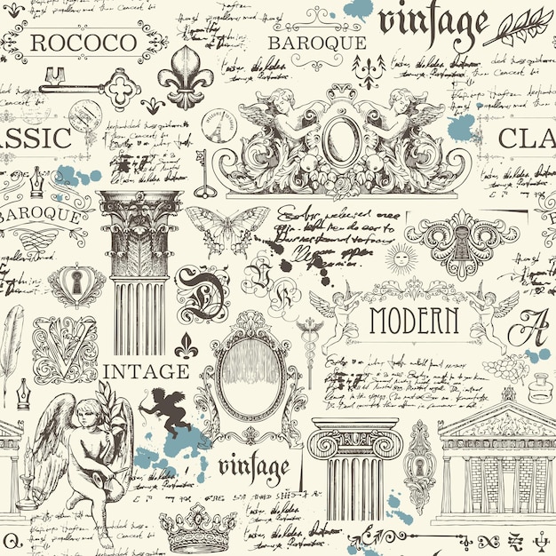 Vector modern seamless background