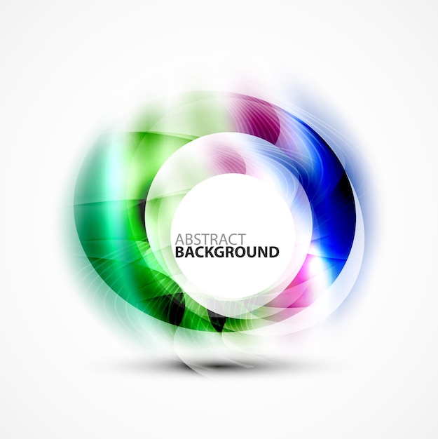 Vector modern shiny blurred swirl template