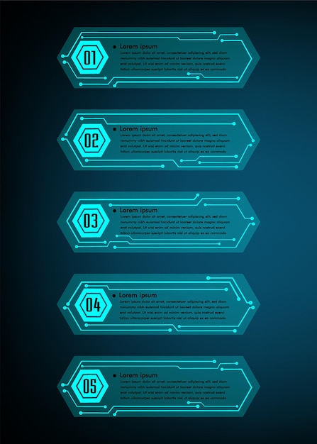 Vector modern text box template infographics banner