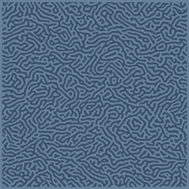Vector monochrome reaction diffusion seamless pattern.