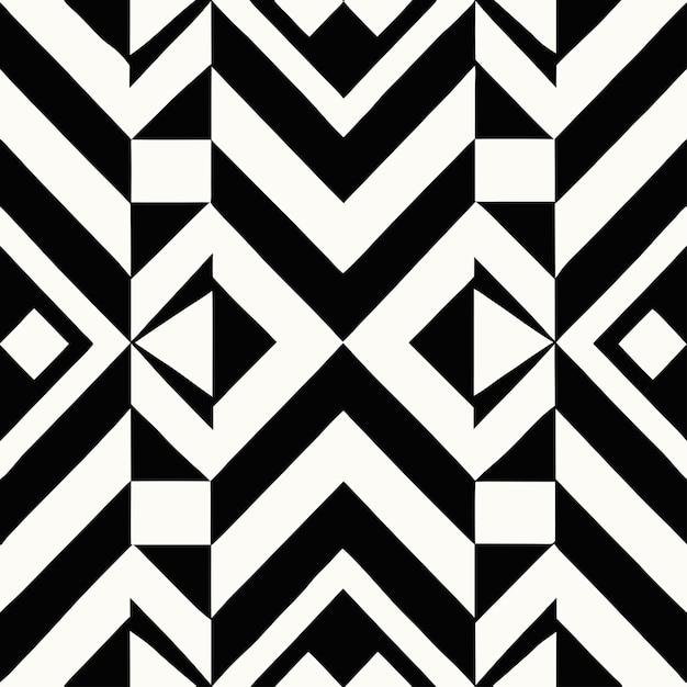 Vector monochrome seamless background pattern seamless geometric pattern vector
