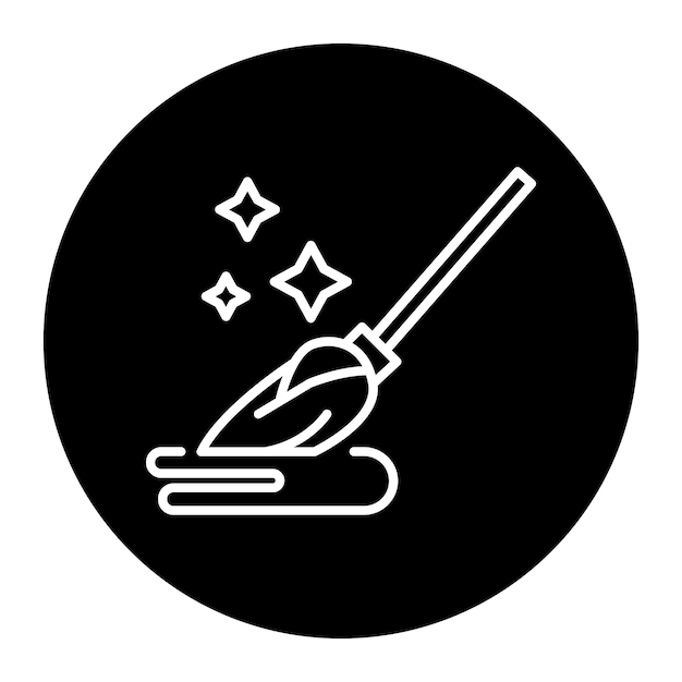 Vector mopping icon
