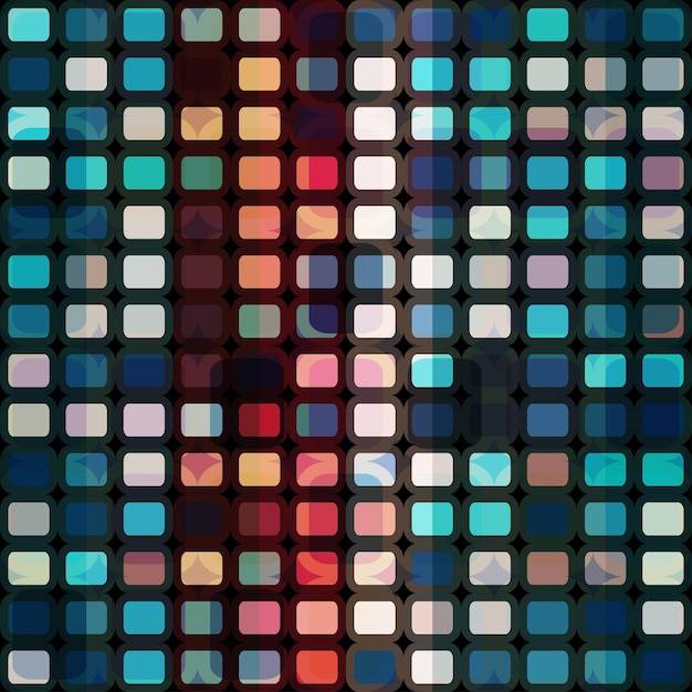 Vector mosaic cells seamless
