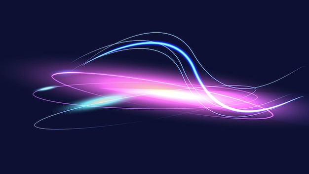 Vector motion lighting effects fast high speed lines