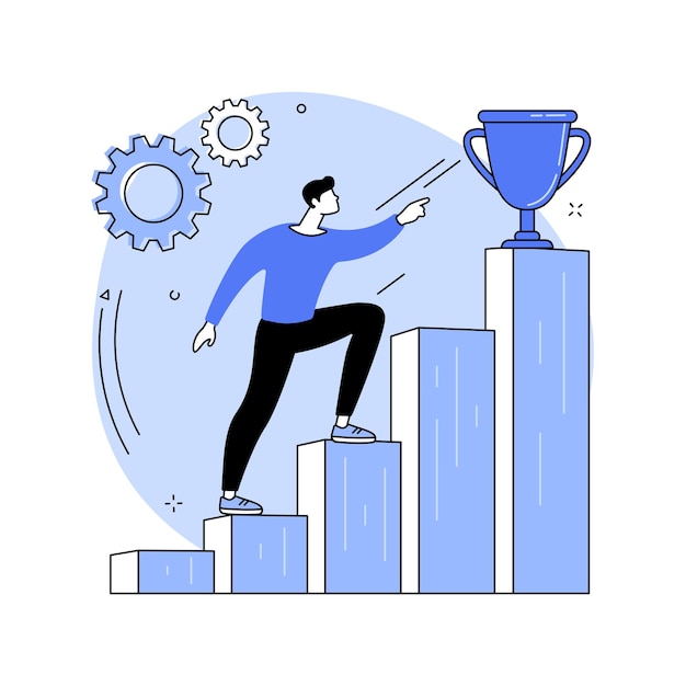 Vector motivation abstract concept vector illustration