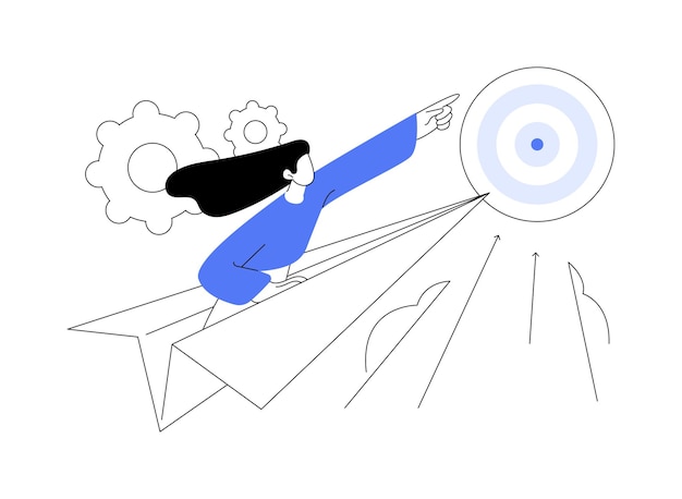 Vector motivation abstract concept vector illustration