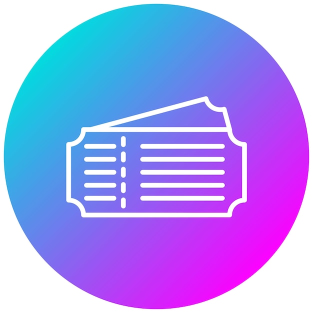 Vector movie ticket vector illustration style