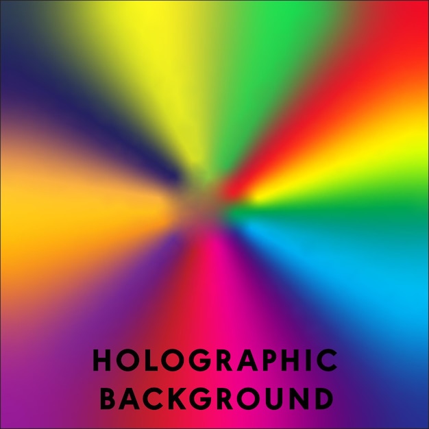 Vector multicolor holographic gradient background