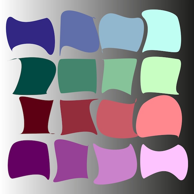 Vector multicolor sphere assembly glossy ball arrangement gradient orb cluster vector colorful collection