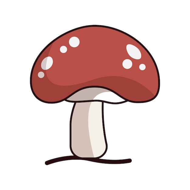 Vector mushroom icon design vector template