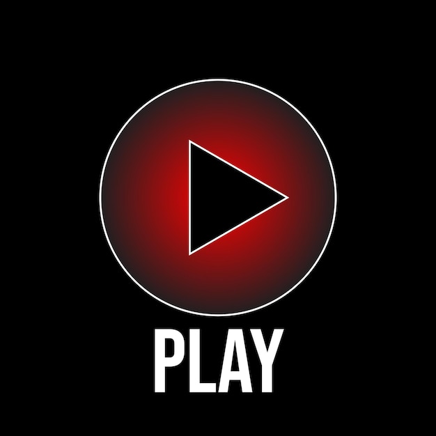 Vector music button for play song control vector symbols