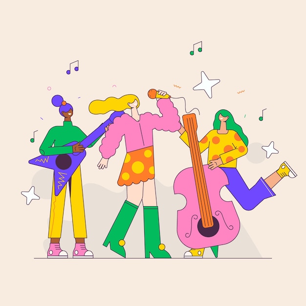 Vector music concert celebration