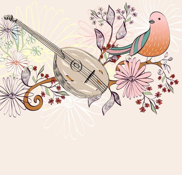 Vector musical background