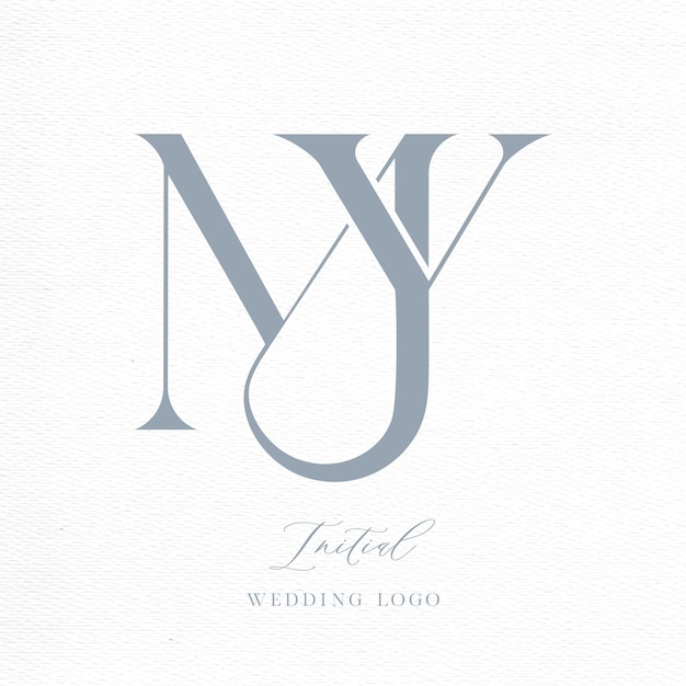 Vector my initial monogram wedding logo