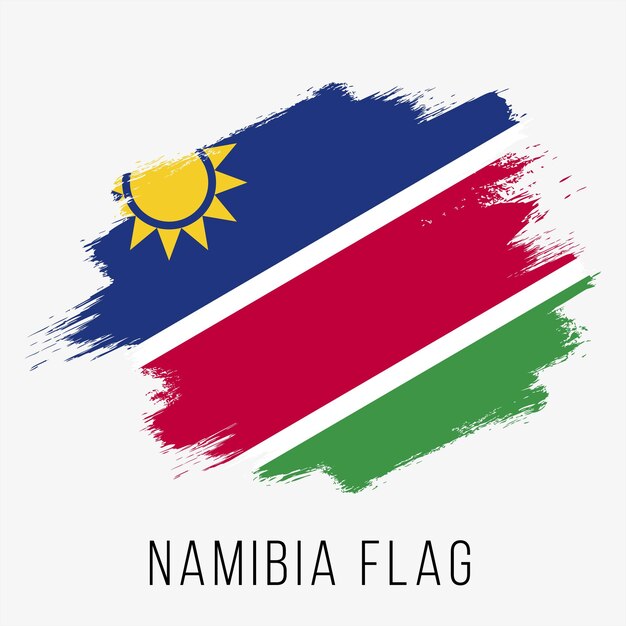 Vector namibia vector flag. namibia flag for independence day. grunge namibia flag. namibia flag