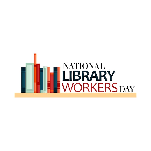 Vector national library workers day