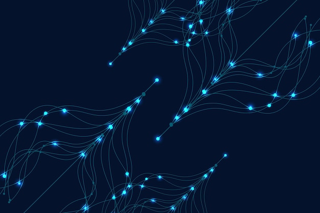 Vector network abstract connection background network technology background with dots and lines