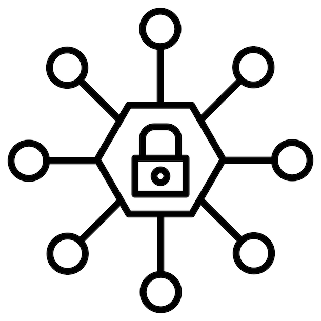 Vector network access control vector illustration