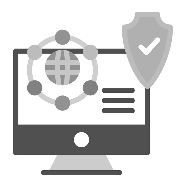 Vector network data protection icon vector image can be used for networking