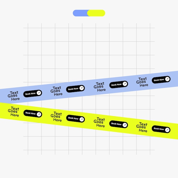 Vector neubrutalism style modern text bar post design