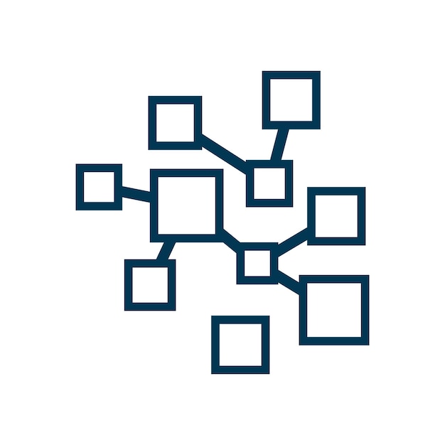 Vector neuron logo or nerve cell logo designmolecule logo illustration template icon with vector concept