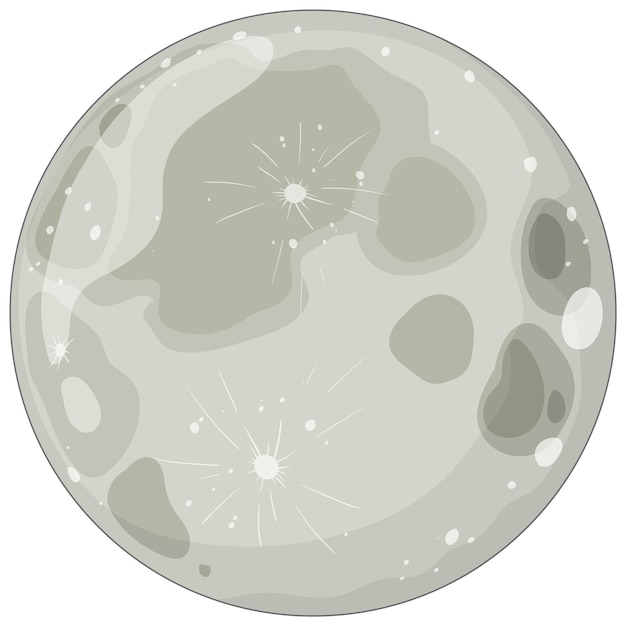 Vector new moon with celestial patterns