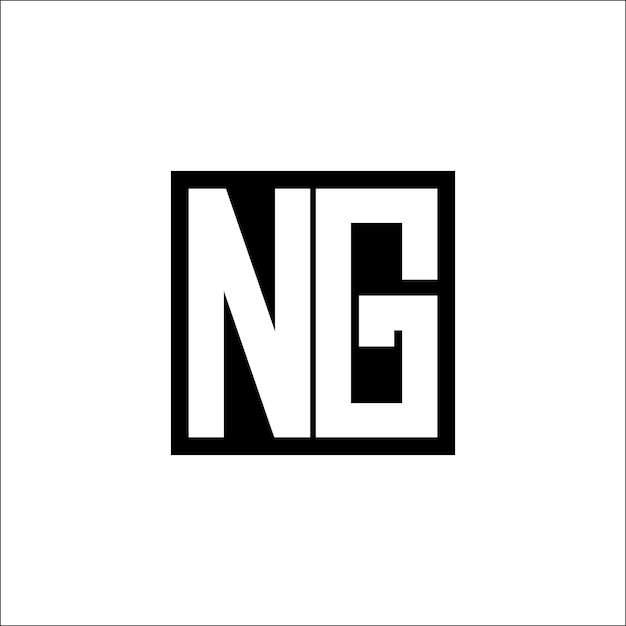 Vector ng modern letter combination logo minimalistic design