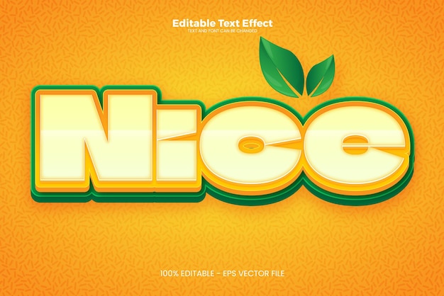 Vector nice editable text effect in modern trend style