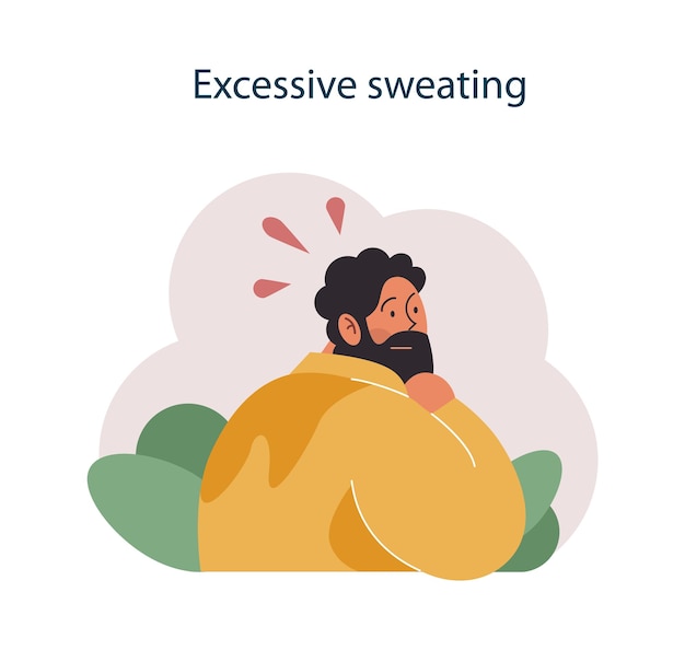 Vector nicotine withdrawal symptom excessive sweating as a common effect