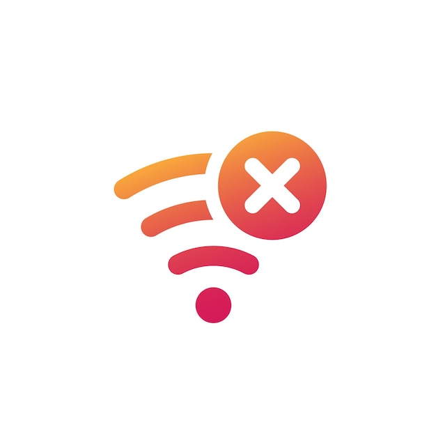 Vector no wifi connection icon vector