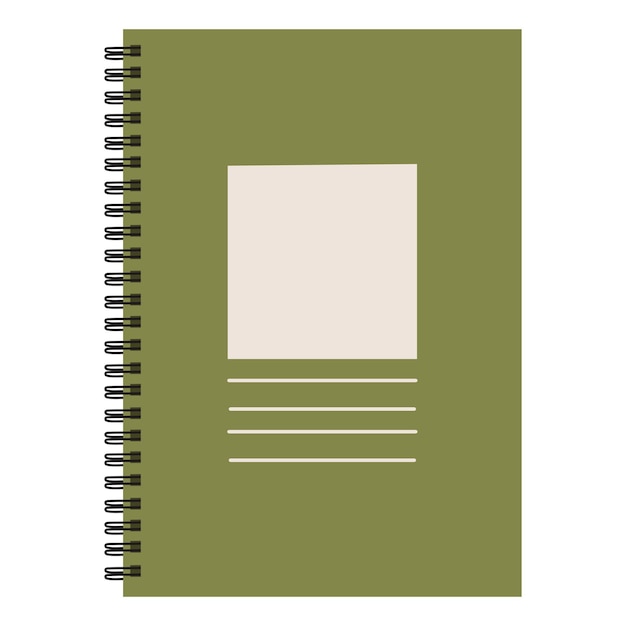 Vector notebook isolated on white background vector