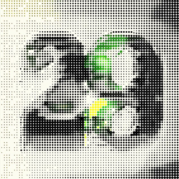 Vector a number 2 is shown on a white background