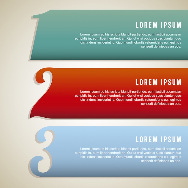 Vector numbers infographics over vintage background 