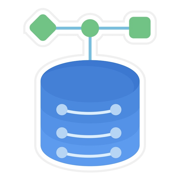 Vector object database icon vector image can be used for big data