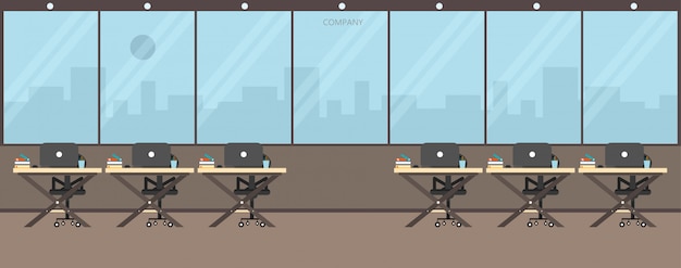 Vector office work in the company work using vector illustration