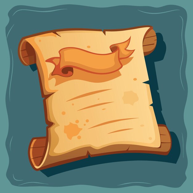 Vector old vintage paper scrap