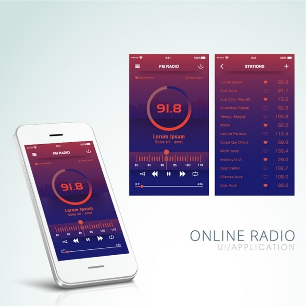 Vector online radio application