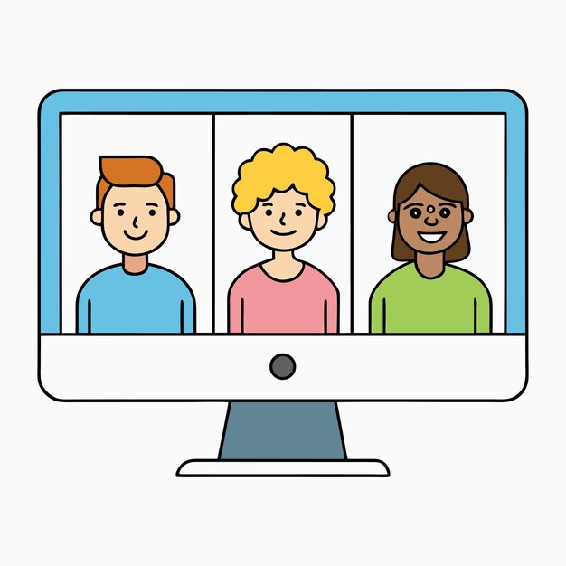 Vector online video conference call