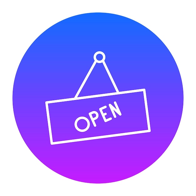 Vector open tag vector illustration