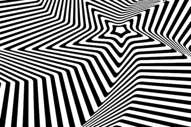 Vector optical illusion patterns stars modern wallpaper for design