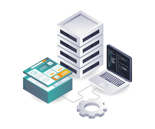 Vector optimizing web application performance with server hosting