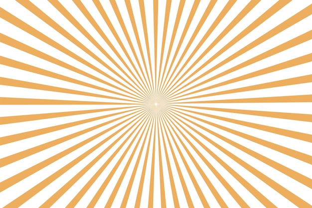 Vector orange and white radial burst background